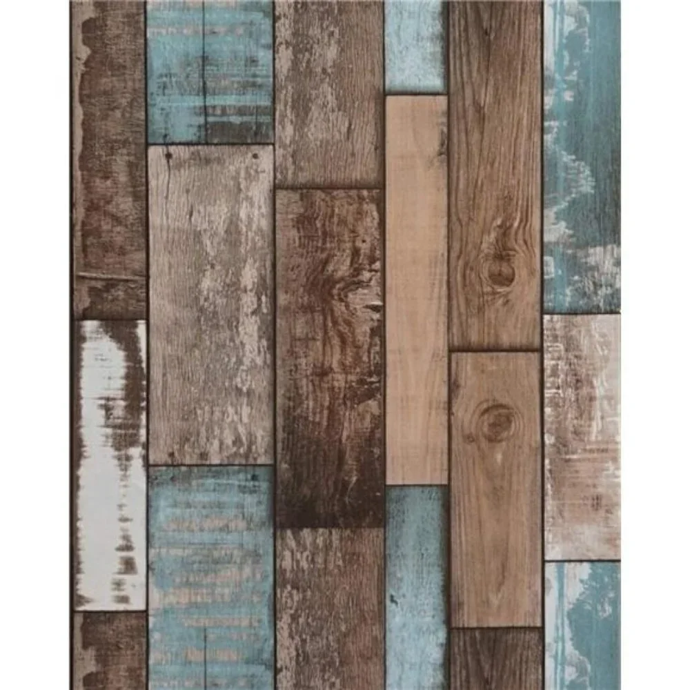 Wood Wallpaper Stick and Peel Self Adhesive Wallpaper Roll118''x18''